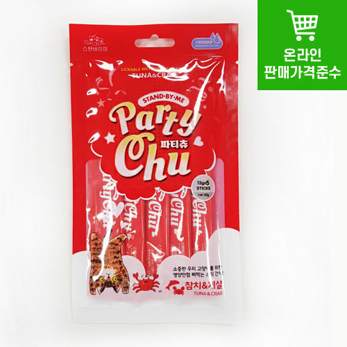 파티츄 참치게살 12g x 5p 새끼고양이간식 고양이보양식