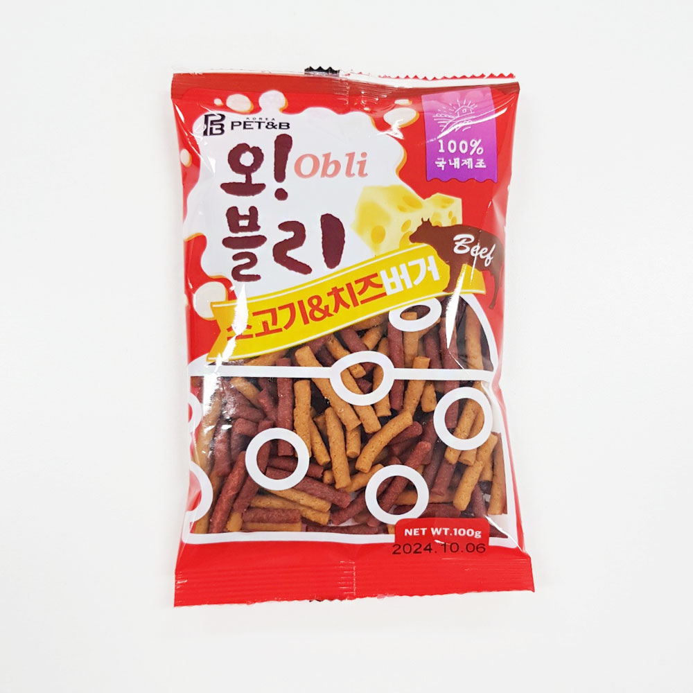 소고기 치즈버거 100g 강아지에게좋은음식 강아지특식